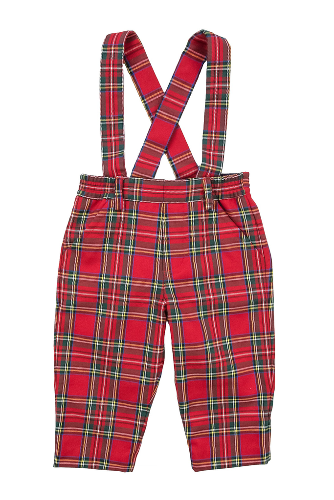 NWT Florence Eiseman Navy/Red outlet Plaid Shortall 3T